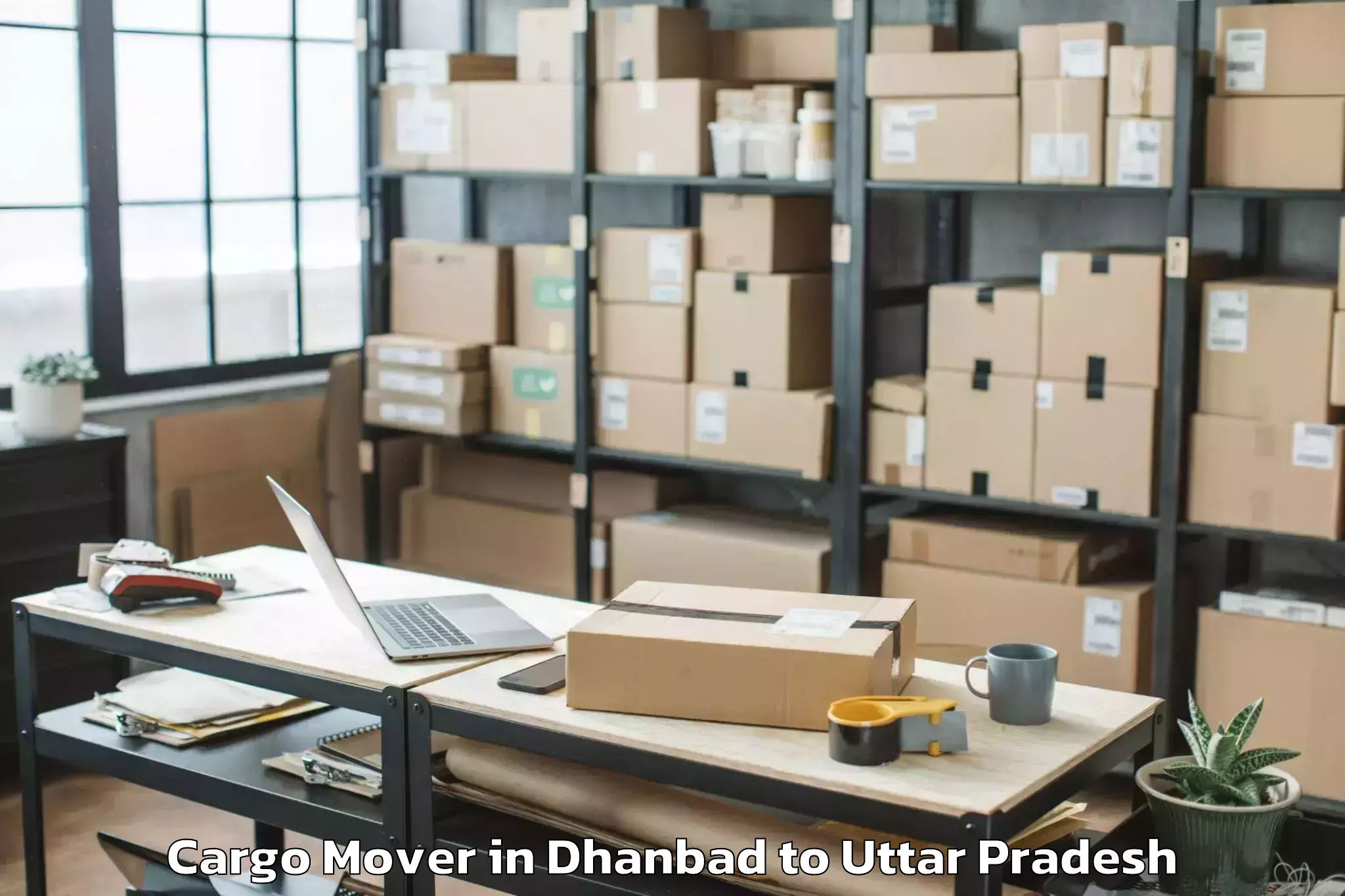 Hassle-Free Dhanbad to Chiraiyakot Cargo Mover